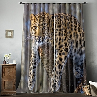 Фотошторы «Амурский леопард» вид 8