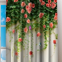 Фотошторы «Тоннель с лианами роз» вид 2