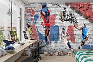 3D Фотообои «Игроки NBA»