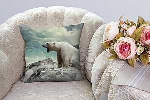 3D Подушка «Белый медведь» вид 2
