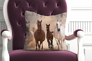 3D Подушка «Лошади» вид 6
