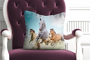 3D Подушка «Лошади в дикой природе» вид 5