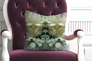 3D Подушка «Нефритовые цветы»  вид 5
