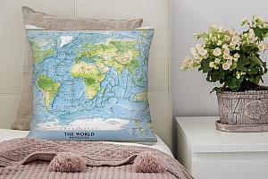 3D Подушка «Географическая карта мира»  вид 5