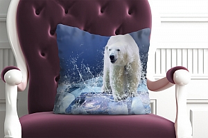 3D Подушка «Белый медведь на льдине» вид 6