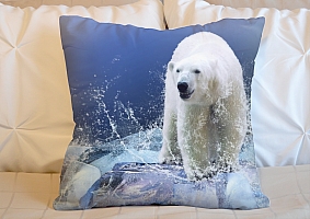 3D Подушка «Белый медведь на льдине» вид 4
