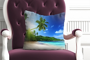 3D Подушка «Пальма на пляже»  вид 7