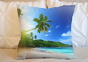 3D Подушка «Пальма на пляже»  вид 6