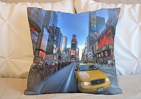 3D Подушка «Такси Нью-Йорк»  вид 4