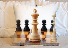 3D Подушка «Шахматы»  вид 2