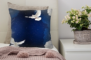 3D Подушка «Птицы в ночном небе»  вид 7