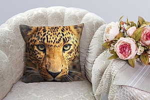 3D Подушка «Леопард портрет»  вид 7