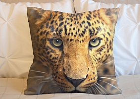 3D Подушка «Леопард портрет»  вид 4