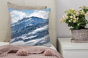 3D Подушка «Пейзаж в заснеженных горах»  вид 8