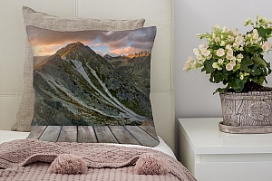 3D Подушка «Горы. Закат» вид 7