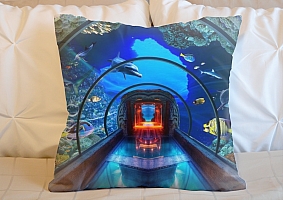 3D Подушка «Панорамный аквариум» вид 2