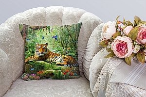 3D Подушка «Отдыхающий тигр» вид 4
