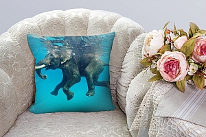 3D Подушка «Купающийся слон» вид 2