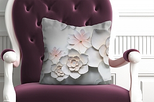 3D Подушка «Керамические цветы» вид 5