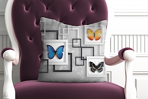 3D Подушка «Коллекция бабочек» вид 4