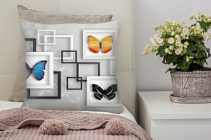 3D Подушка «Коллекция бабочек» вид 2