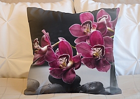 5D Подушечка «Бордовые орхидеи» вид 2