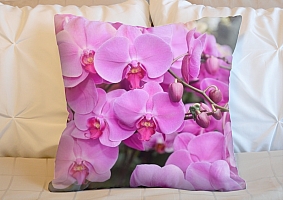 3D Подушка «Изобилие фиолетовых орхидей» вид 2