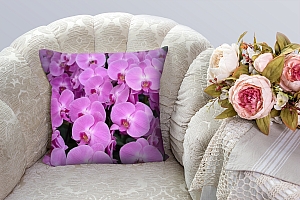 3D Подушка «Ковер из орхидей» вид 3