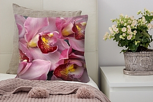 3D Подушка «Нежность лепестков орхидей» вид 4