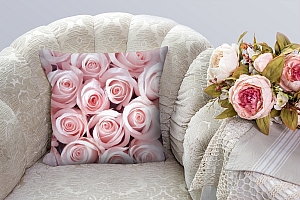 3D Подушка «Благоухающий букет нежных роз» вид 3