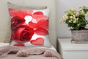 3D Подушка «Композиция с алыми розами» вид 4