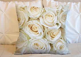 3D Подушка «Нежные кремовые розы» вид 2