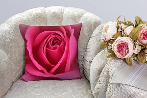 3D Подушка «Розовая роза» вид 3