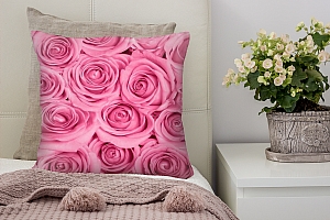 3D Подушка «Розы в розовых тонах» вид 4