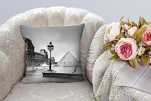 3D Подушка «Площадь у Лувра» вид 4