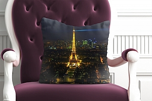 3D Подушка «Ночь в Париже» вид 3