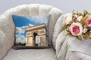 3D Подушка «Триумфальная Арка в Париже» вид 4