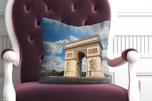 3D Подушка «Триумфальная Арка в Париже» вид 3
