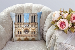 3D Подушка «Фасад Собора Парижской Богоматери» вид 4