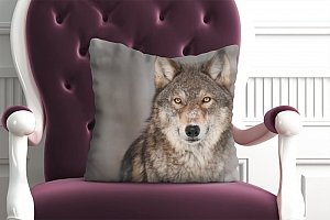 3D Подушка «Взгляд волка» вид 6