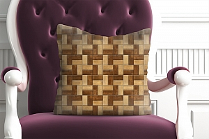 3D Подушка «Деревянные панели» вид 3