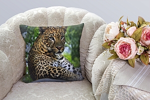 3D Подушка «Отдыхающий леопард» вид 2