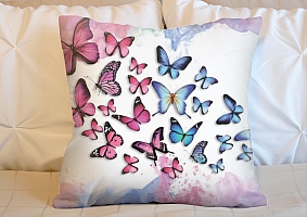 3D Подушка «Красочные бабочки» вид 2