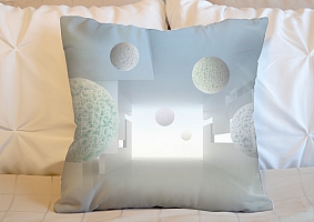 3D Подушка «Сферическая абстракция» вид 2
