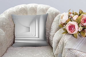 3D Подушка «Белый тоннель» вид 3
