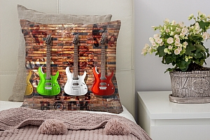 3D Подушка «Лофт гитары» вид 5