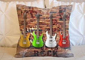 3D Подушка «Лофт гитары» вид 2