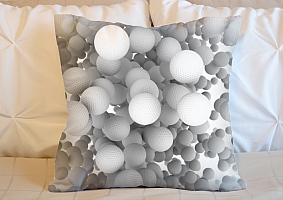 3D Подушка «Мячи для гольфа» вид 2