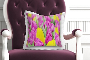3D Подушка «Яркие тюльпаны» вид 2