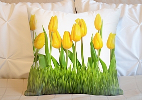 3D Подушка «Желтые тюльпаны» вид 5